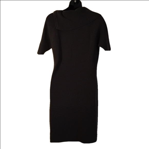 Calvin Klein black/ dark charcoal grey classic dress. Size large. So classic CK. - Picture 6 of 15